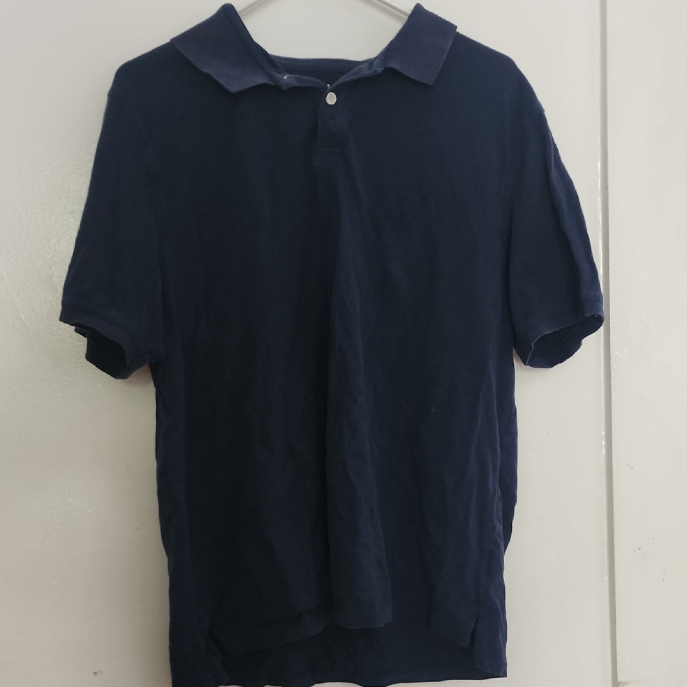 George Blue Polo Shirt Short Sleeve Relaxed Fit